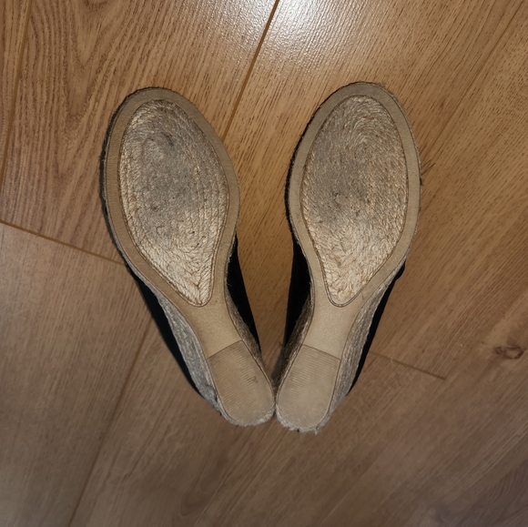 Black espadrille wedges - Picture 3 of 3